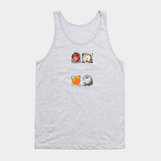 Apples and Oranges. Tank Top by FanitsaArt